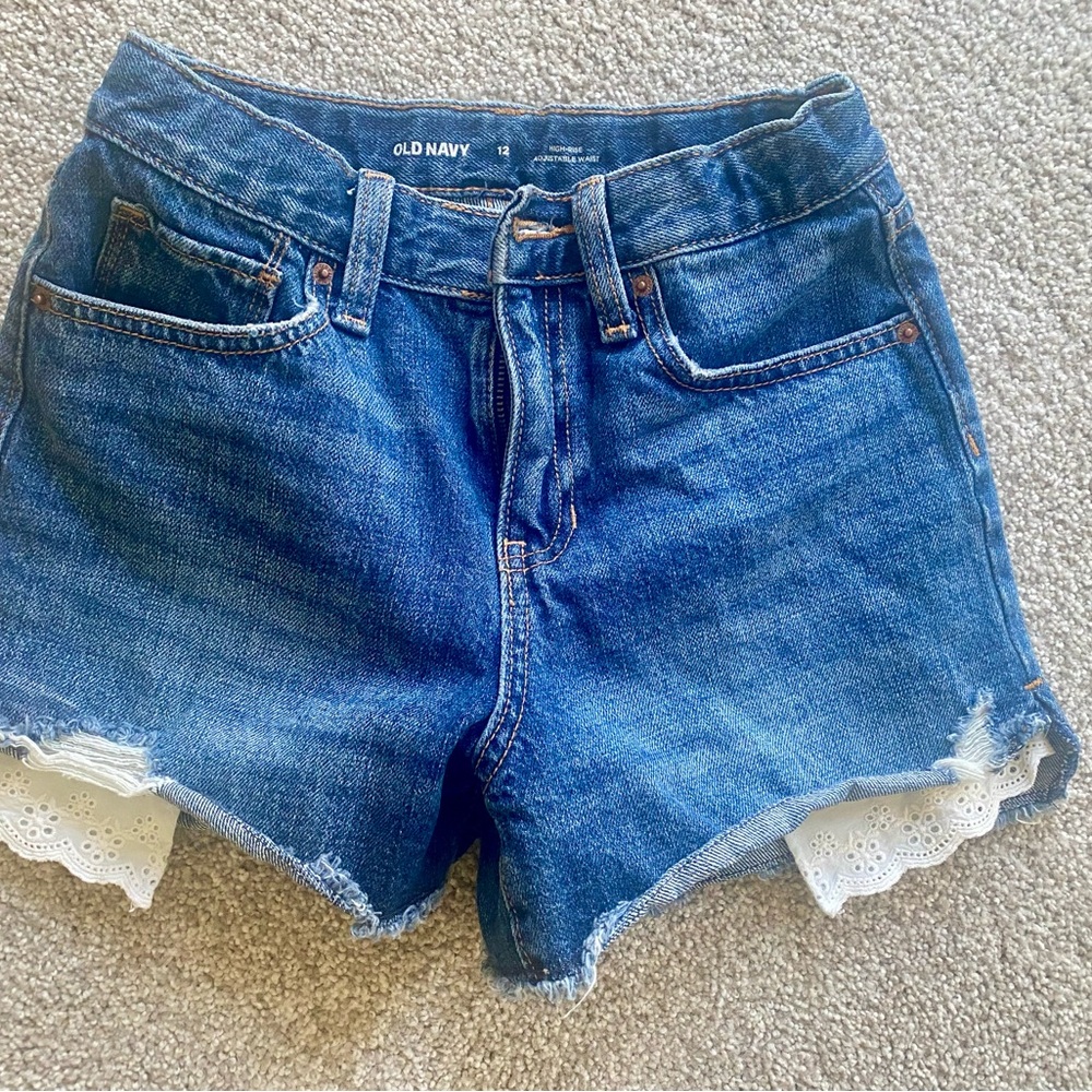 Old Navy Blue Cut-Off Denim Shorts